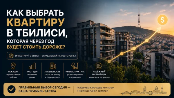 Как выбрать квартиру в Тбилиси, которая через год будет стоить дороже?